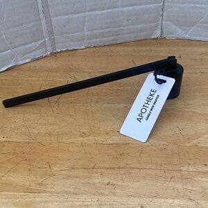 Apotheke Black Candle Snuffer. Safely put out your candles. NWT.
